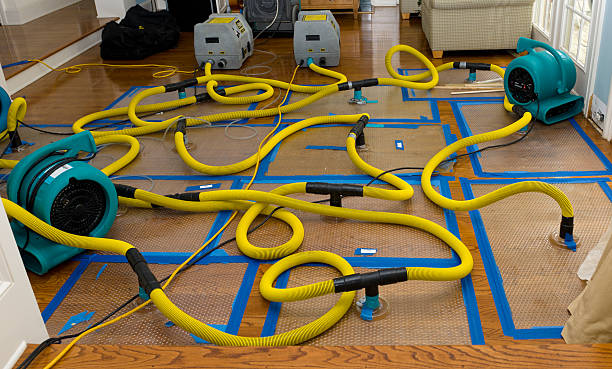 Professional Flood Damage Restoration technician working in Milan, TN